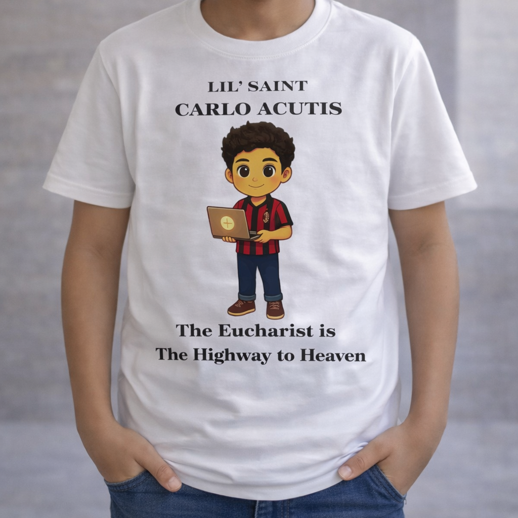 Lil Saints™ Carlo Acutis Graphic T-Shirt