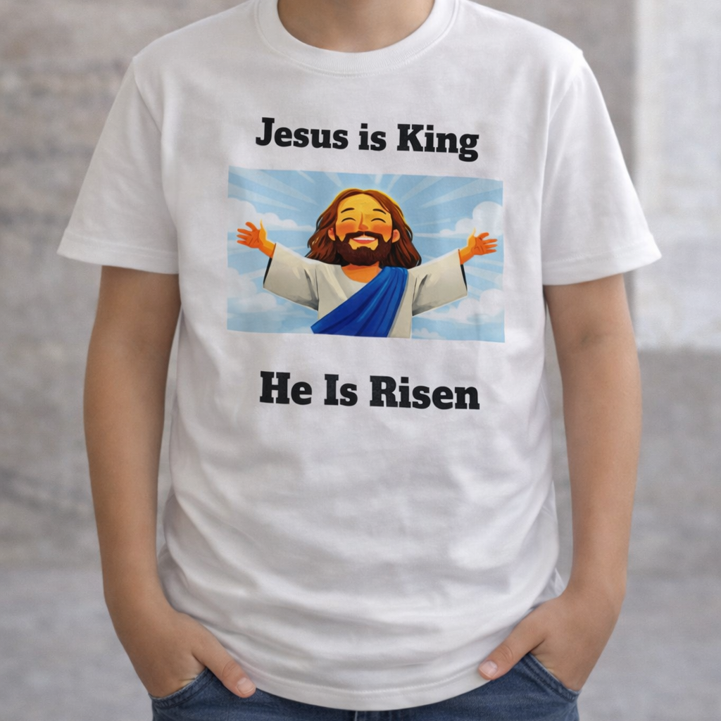 Lil Saints™ Jesus is King Graphic T-Shirt