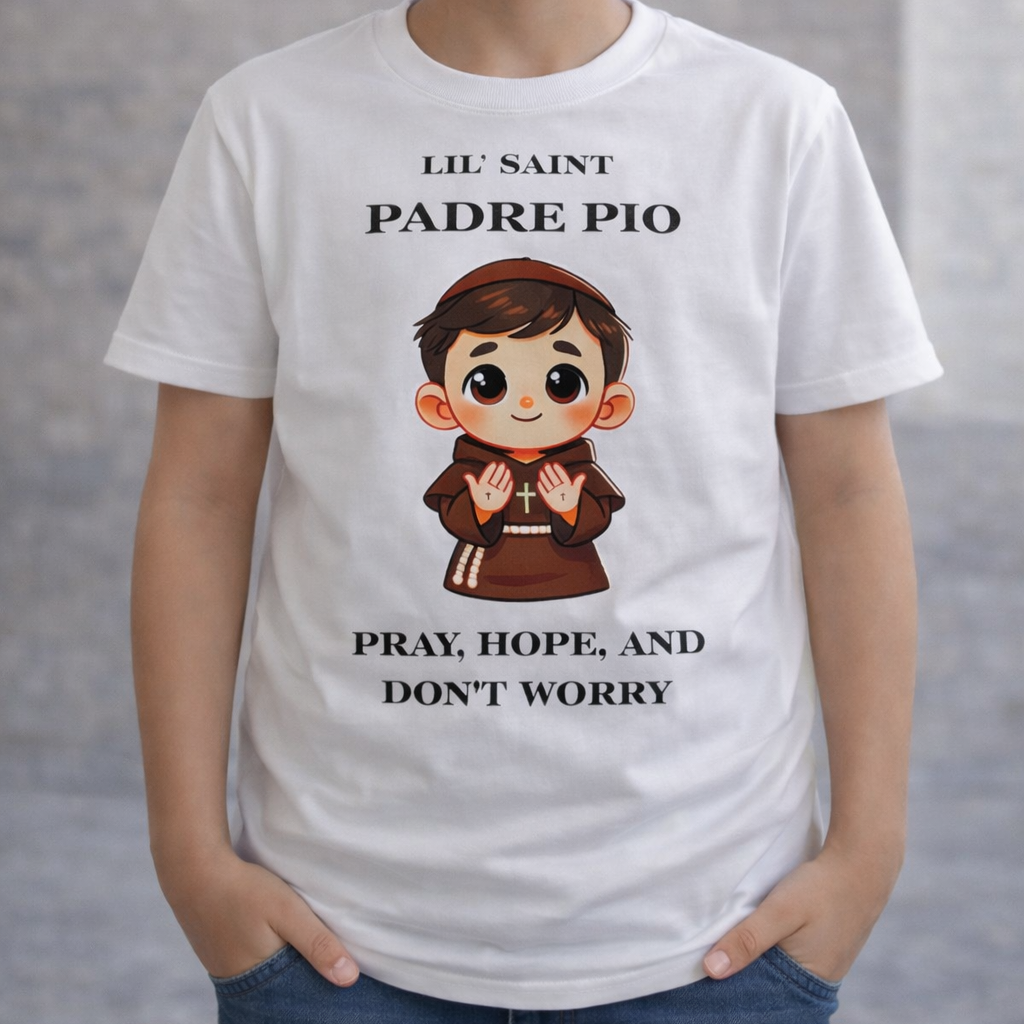 Lil Saints™ Padre Pio Graphic T-Shirt